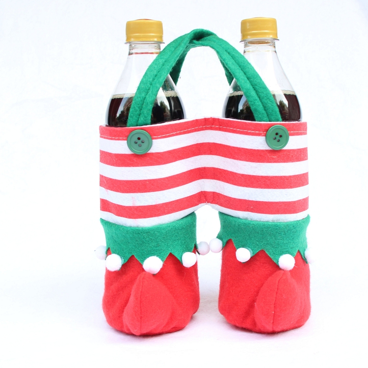 Christmas decorations Christmas elf bag Christmas elf Coke bag Christmas candy bag